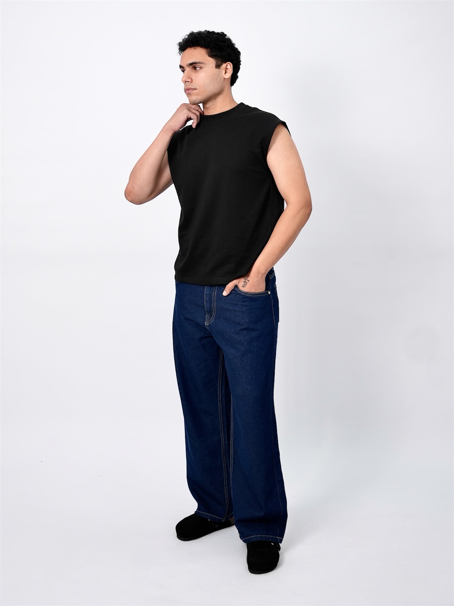 Muscle Tee - Black (unisex)