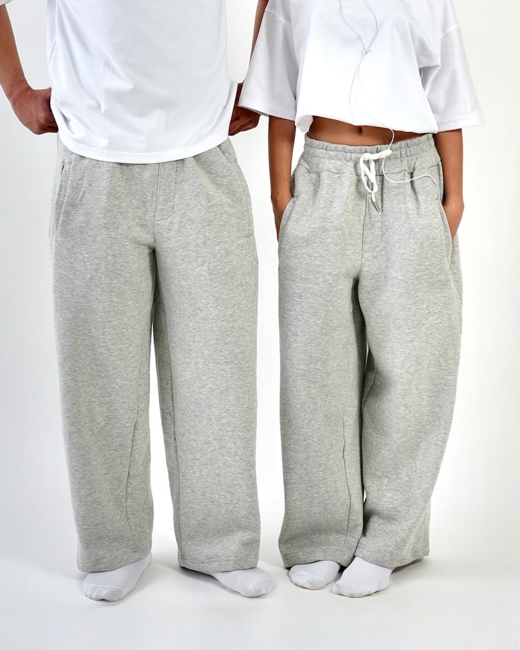 Comfortable Sweatpants - Melange Grey (unisex)