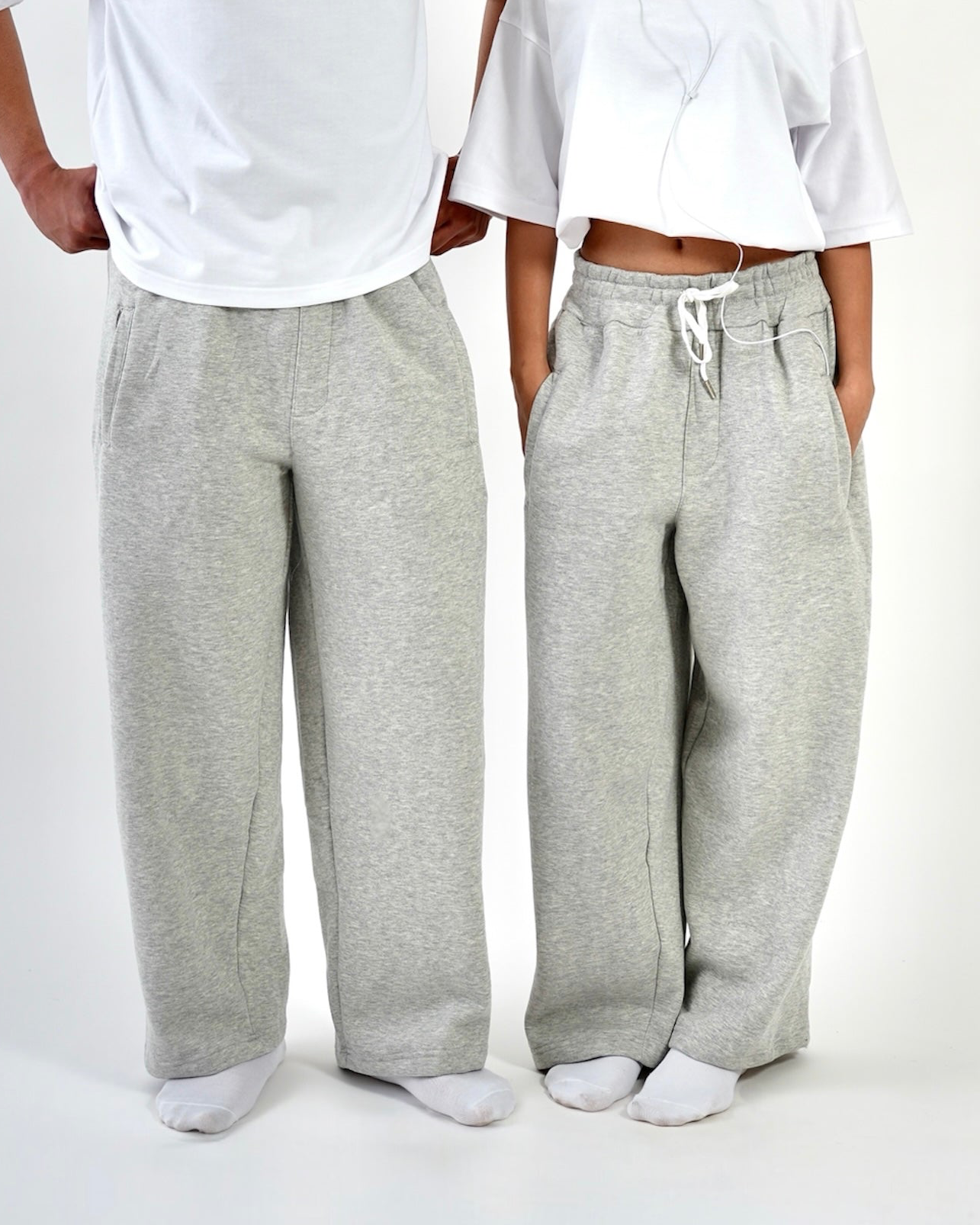 Comfortable Sweatpants - Melange Grey (unisex)