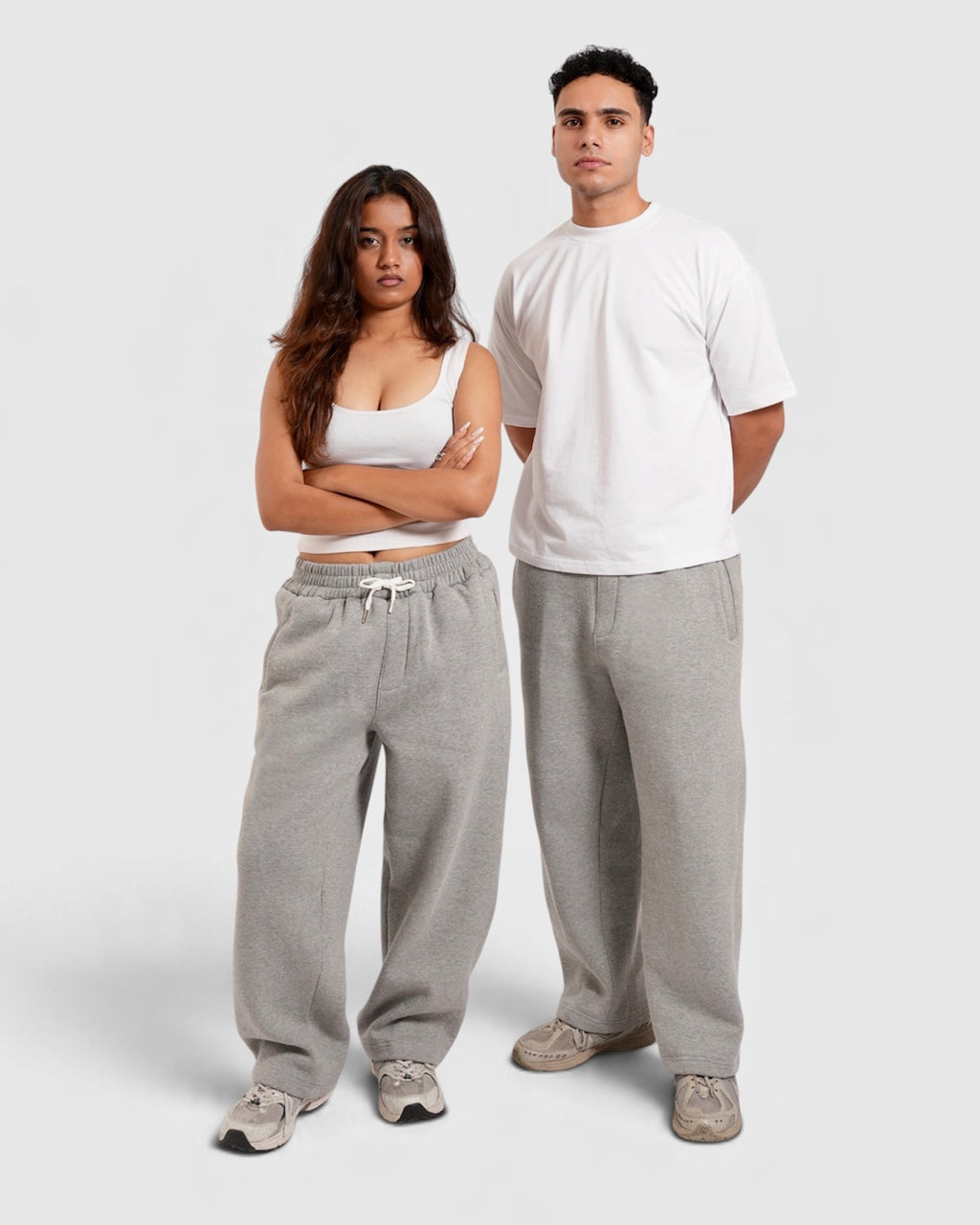 Comfortable Sweatpants v2 - Melange Grey (unisex)
