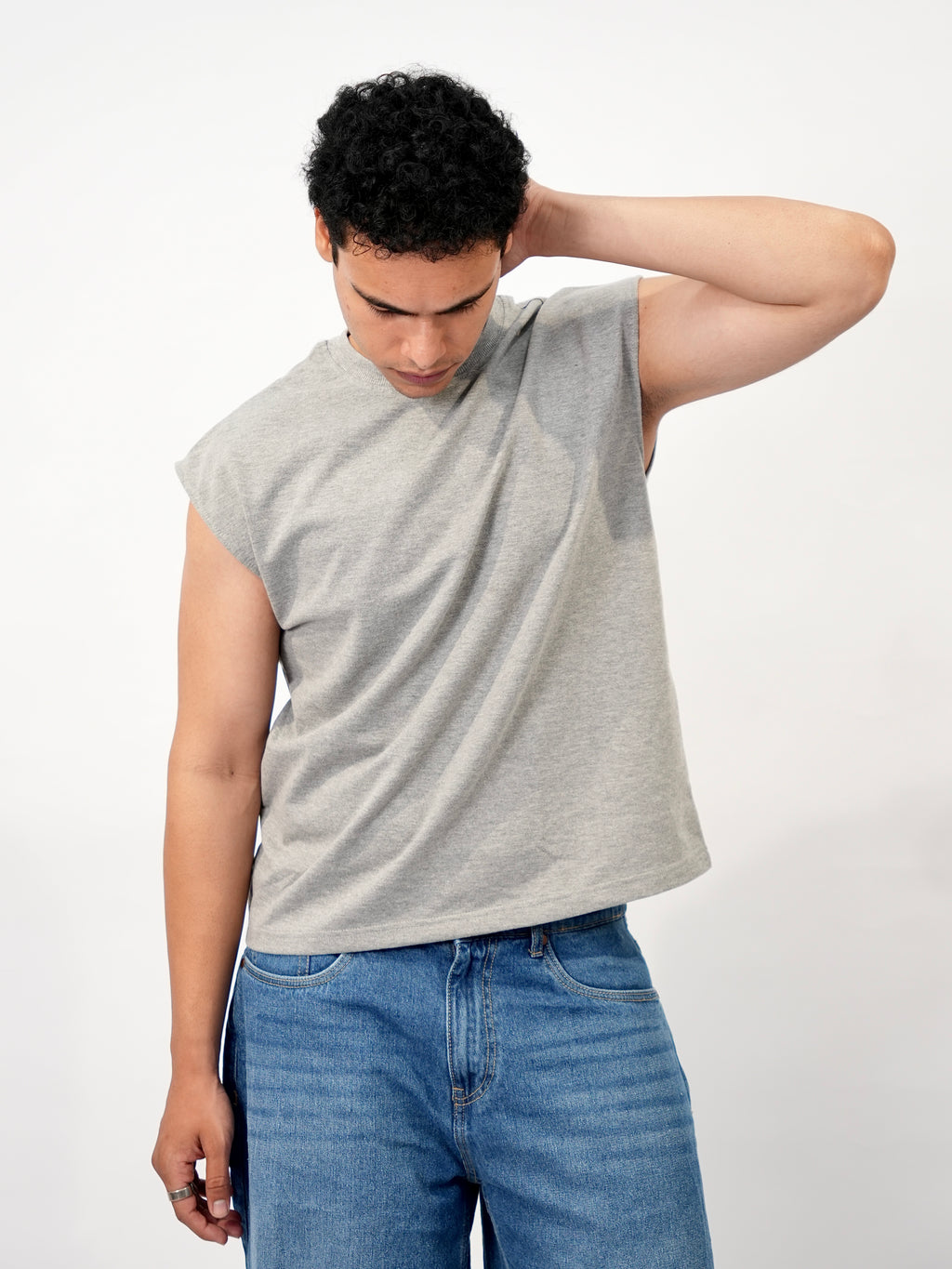 Muscle Tee - Stone Grey (unisex)