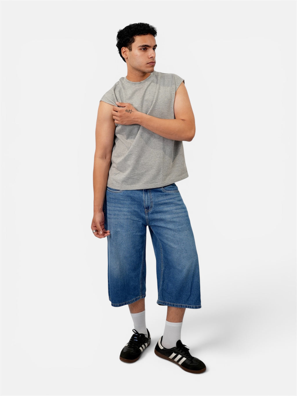 Muscle Tee - Stone Grey (unisex)