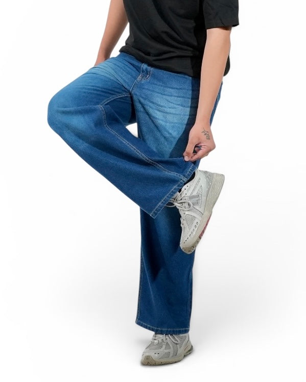 Relaxed Straight Denim - Vintage Blue (unisex)