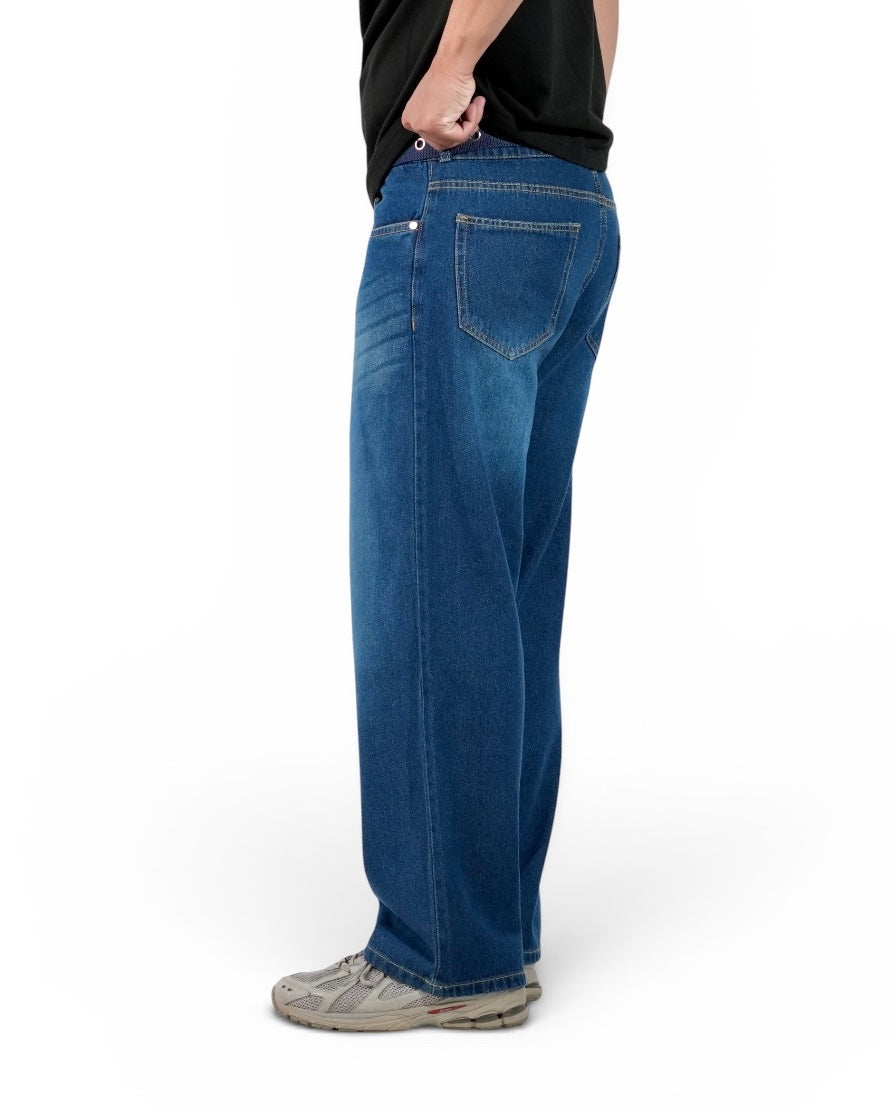 Relaxed Straight Denim - Vintage Blue (unisex)