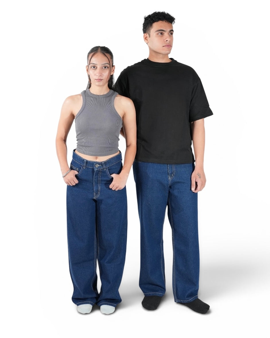 Loose Straight Denim - Raw Indigo (unisex)
